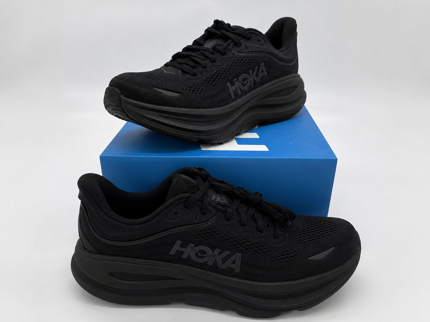 HOKA BONDI 9 BLACK WIDE UNISEX - Begränsad upplaga