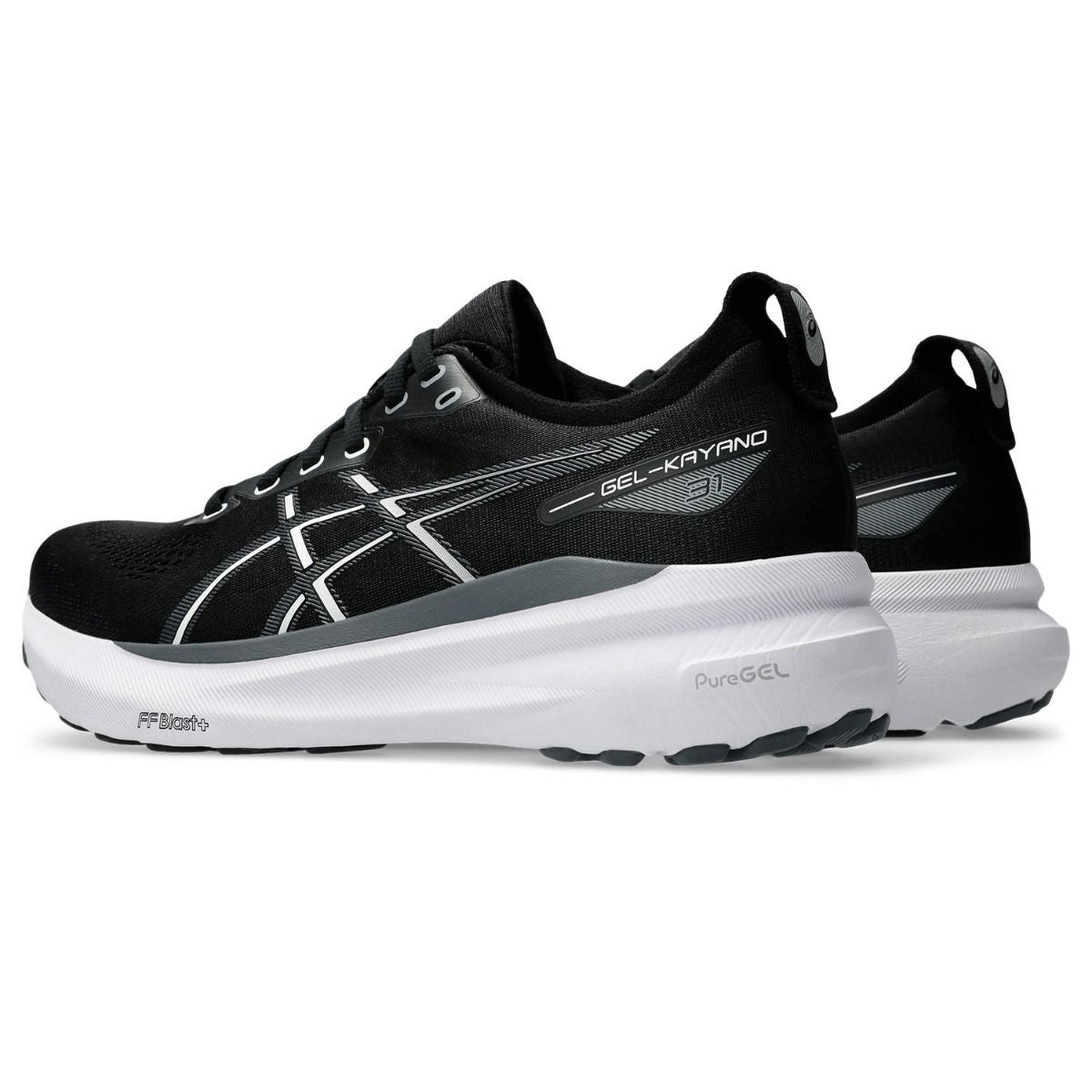 ASICS Gel-Kayano 31 Herr/Dam – Svart/Vit – Demo