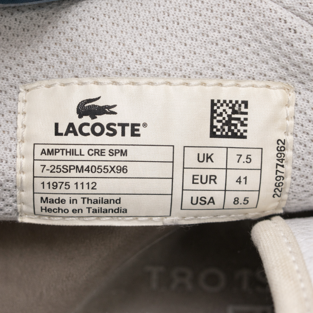 Lacoste vita sneakers – herr, storlek 41