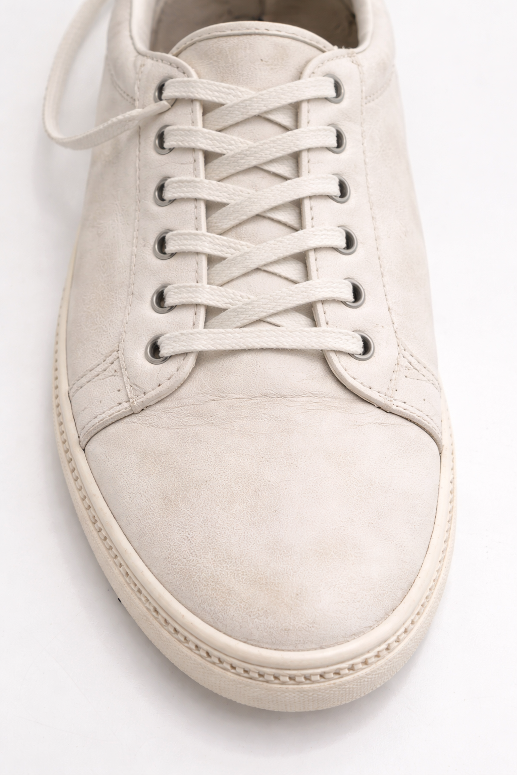 Polo vita lädersneakers – Storlek 43