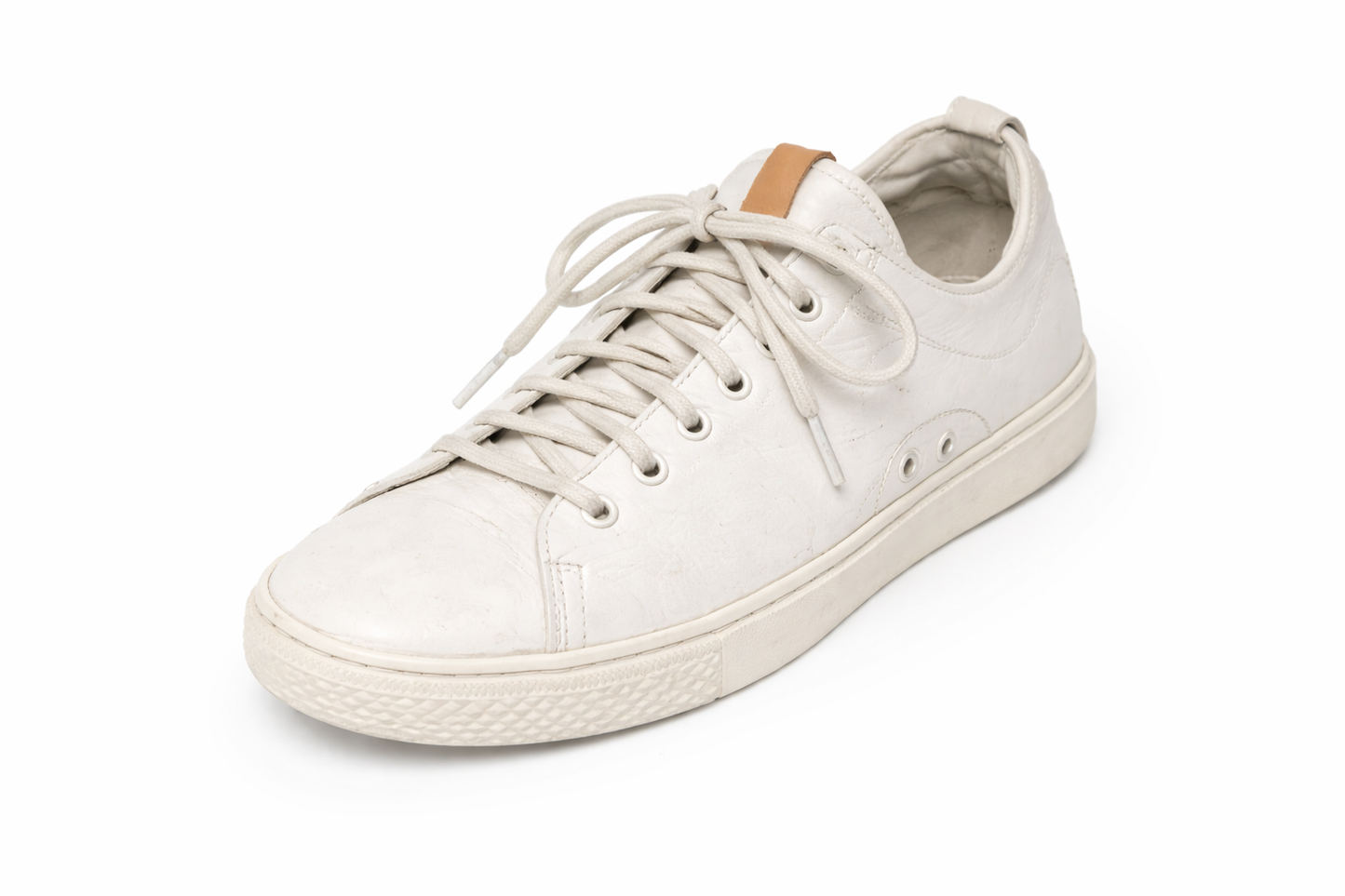 Polo vita lädersneakers – Storlek 43