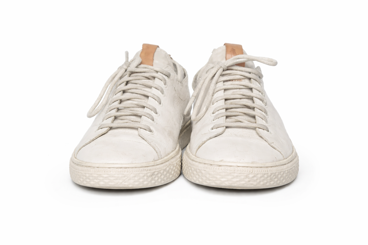Polo vita lädersneakers – Storlek 43